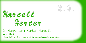 marcell herter business card